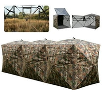 Gymax 2-6 Person Side-by-Side Hunting Blinds w/Noise-free Windows Swing Doors Bag