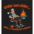 thumbnail image 4 of Grillin' and Chillin' Like A Football Villain Youth Black Jogger Pants-Large, 4 of 4