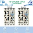 thumbnail image 5 of diyeu Beach House Flag 28 x 40 Inch Double Sided Burlap Home Sweet Home Blue Anchor Starfish Seashell Coastal Ocean Yard Flag Summer Holiday Seasonal Outdoor Outside Decoration(Large), 5 of 5