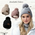 thumbnail image 4 of Britt’s Knits Cozy Classics Pom Hat Warm Knitted Winter Hat - Blush (Women's), 4 of 9