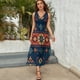 thumbnail image 5 of Vestido Largo Sin Mangas Para Mujer, Bohemian Pattern Traje Informal Para Cumpleaños, Verano, 5 of 5