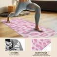 thumbnail image 4 of Pink and Pink Of Leopard Print Hot Yoga Mat Towel Non Slip for Hot Yoga - Quick-Drying Yoga Mat Cover with 4 Corner Pockets with Travel Bag - Hot Yoga Towel Non Slip 70"x26", 4 of 6