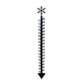 thumbnail image 2 of Aufmer 36 inch Snow Gauge Outdoor with Thermometer,Snowflake Iron Art Snow Gauge for Yard,Large Metal Snowfall Measuring Stick Rain Gauge,Snow Depth Measure Ruler for Garden and Christmas Decoration, 2 of 8