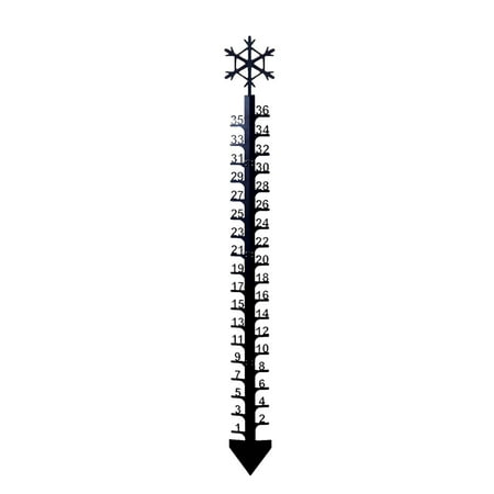 

Efsteb Home Decor Home Decor Clearance 36 Art Snow Meter Ruler Depth Measuring Stake Metal Yard Rain Gauge Stake for Outdoor Garden Decoration Inch Snow Gauge Outdoor Iron