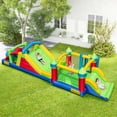thumbnail image 1 of Bountech Inflatable Obstacle Course Bounce House with Tunnels Bounce Area Blower Excluded, 1 of 9
