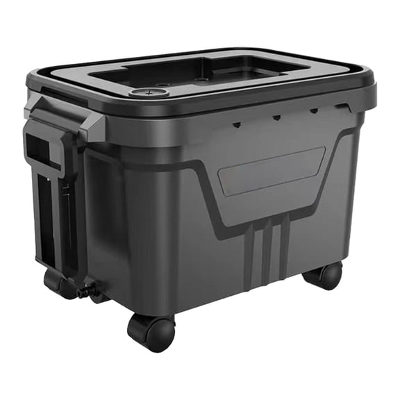 Car Wash Bucket Movable Organizer Water Pail ABS 28L Capacity for Gardening Home Travel