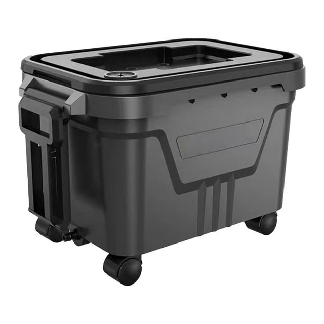 Cubo de lavado de coches,Cubo para lavado de autos con ruedas y asa para limpieza,Fregona para lavado de autos,camping,caravana,baño para mascotas,cesto para ropa,Conector para contenedor de