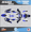 Blue, variant on Kalair GFX Graphics Kit for Yamaha YZ450FX (2016-2018) Evader Series