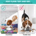thumbnail image 4 of Boho Retro Floral Pet Feeding Mat-Absorbent Pet Placemat for Food and Water Bowl, with Waterproof Rubber Backing, Quick Dry Water Dispenser Mat for Dog and Cat (16"x24"), 4 of 7