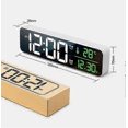 thumbnail image 5 of Digital Alarm Clocks for Bedrooms, Smart Led Wall Clock with Music Temperature Snooze for Office, Living Room Decor (Warm Ivory White, Classic, 5 of 5