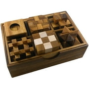 6 Wooden Puzzles Gift Set