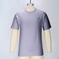 thumbnail image 1 of Maplenight T-Shirts pour Hommes en Coton à Manches Courtes avec Poche, Col Rond Décontracté, Évacuation de l'Humidité, T-Shirts Basiques Doux, 1 of 8