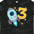 thumbnail image 4 of Inktastic Rocket Space Ship Happy Third Birthday Boys or Girls Toddler T-Shirt, 4 of 5