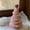 Pink, variant on 6.7 Inch Christmas Tree Night Light Cute Cartoon Ceramic Christmas Tree Light-Up Tree Figurine Holiday Christmas Tabletop Decor