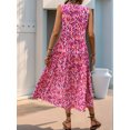 thumbnail image 2 of Anbech 2025 Women Floral Sleeveless Dresses V Neck Boho Sleeveless Maxi Dress, 2 of 7