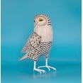 thumbnail image 4 of G6 COLLECTION Handmade Wooden Snowy Owl Figurine – Hand Carved Bird Sculpture, Winter Woodland Decor Accent – Snowy Owl, 4 of 8