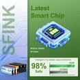 thumbnail image 4 of 962XL 5-Pack Ink Combo Pack (2BK/1C/1M/1Y) Compatible for HP962 Ink Cartridges for OfficeJet 9010 9012 9014e 9015 9016 9018 9019 Printers, 4 of 8