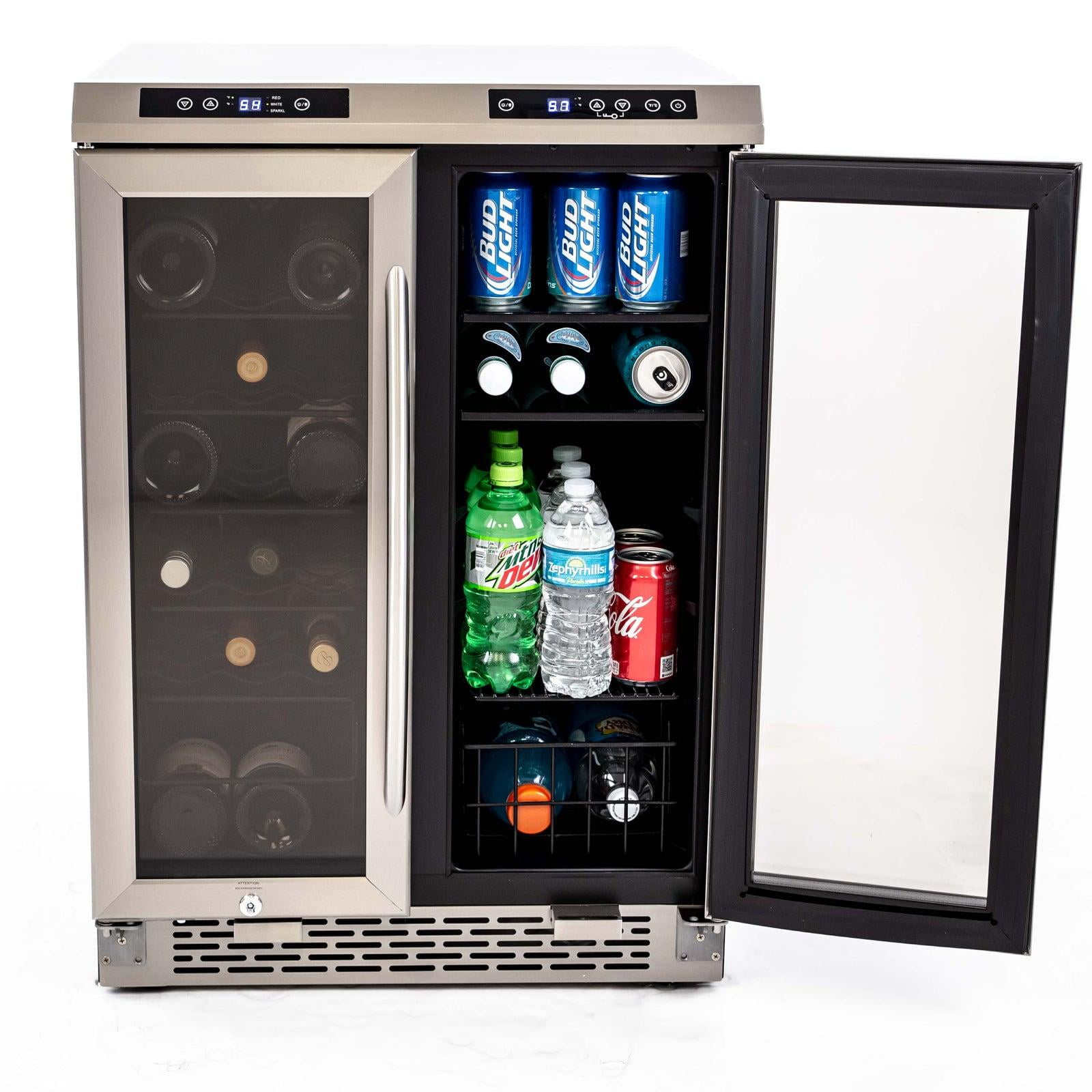 Avanti WBV19DZ 19 Bottle Beverage Cooler with Glass Door, Stainless Steel