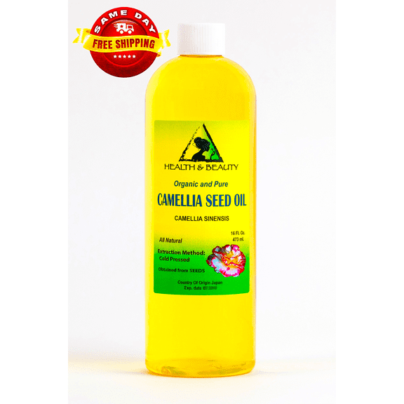 Camellia / Camelia Seed Oil Unrefined Virgin Organic Carrier Cold Pressed 100% Pure 64 oz