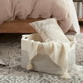 thumbnail image 2 of Extra Large Toy Storage Basket Rectangle Cotton Rope Storage Basket Blanket Basket Living Room Woven Baskets for Organizing x x esYellow/, 2 of 7