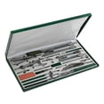 thumbnail image 1 of AMLESO Ensemble de 23 Pcs Boussole Pro pour Ingénierie Architecture Menuiserie Dessin Géométrique, 1 of 8