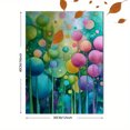 thumbnail image 3 of Abstract Watercolor Botanical Circles Canvas Print, Suitable for Living Room, Bedroom, Office, Entryway Decor, 3 of 8