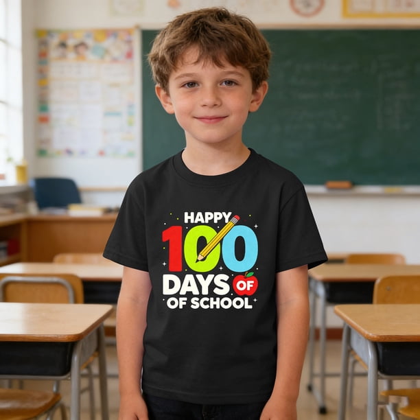 Blusas y camisas de manga corta con cuello redondo para niños y niñas, camisetas gráficas de manga corta, blusas con estampados bonitos para la temporada escolar.