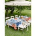 thumbnail image 4 of Outdoor Tablecloth with Umbrella Hole for Patio/Picnic/Party/Camping, Coastal Jellyfish Waterproof Table Cloth Rectangle Table Cover Washable, Ocean Nautical Starfish Coral Leaves (54"x 80"), 4 of 9