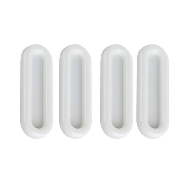 4PC Punch Sliding Door Self Handle Window Glass Door Kitchen Door Cover Door Sliding Door Handle Double Paste Cute Door Stop Door Handle Stopper Temporary Doors for A Room Alarm Door Stoppers Floor