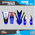 thumbnail image 4 of Kalair GFX Graphics Kit for Yamaha YZ250F (2010-2013) Ominous Series, 4 of 5