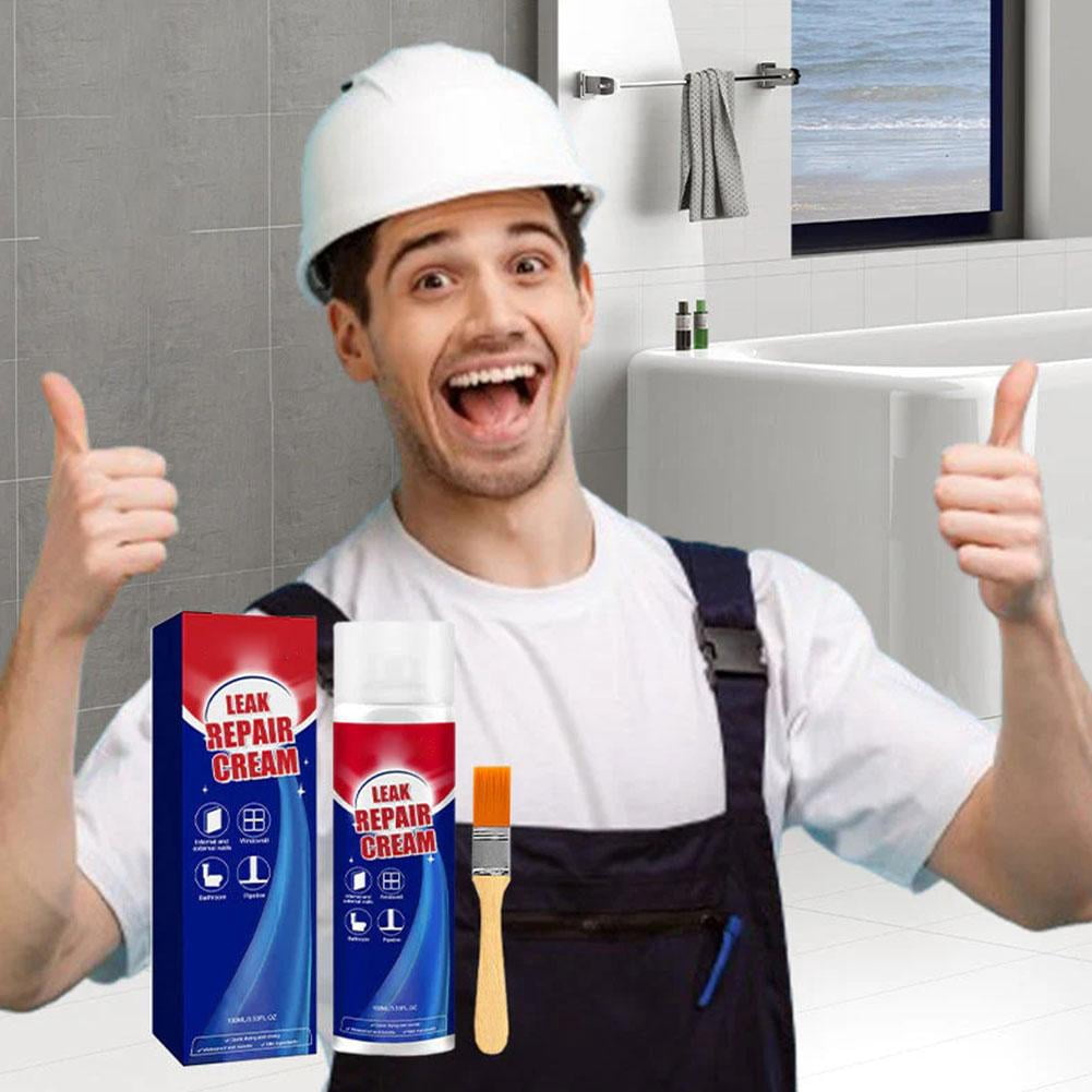 Spray Réparateur étanchéité Avec Pinceau - 100 Ml - Pour Colmater Les Fuites - Neuf