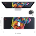 thumbnail image 2 of Heduofu Colorful Yorkie Terrier Dog Mouse Pad Cute Puppy Dog Lover Gifts - Dad, Mom Gifts for Dog Owner, Pet Lovers - Funny Animal Mouse Mat for Office/Home 31.5x11.8 in, 2 of 6