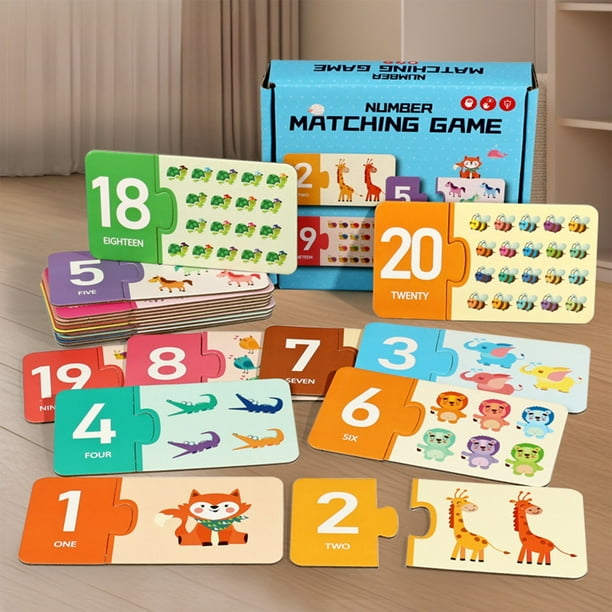 Children's Digital Matching Puzzle Children's English Early Education Enlightenment And Intellectual Toys