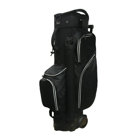 RJ Sports Carter 14 Way Divider Top Transport Golf Cart Bag with Wheels/Handles