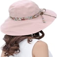 thumbnail image 3 of FNNMNNR Sun Hats for Women Packable Sun Hat Wide Brim UV Protection Beach Sun Cap - Blue, 3 of 7