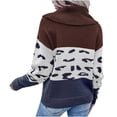 thumbnail image 4 of EGNMCR Chandail Col Roulé pour Hommes, Pulls pour Hommes Dames Imprimé Léopard Chandail Court Chandail Femme, 4 of 5