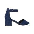 thumbnail image 3 of Women Point Toe Chunky Heeled Ankle Strap Pumps Fashionable Pointed Toe Ankle Strap Stiletto Heels Elegant Pumps, 3 of 5