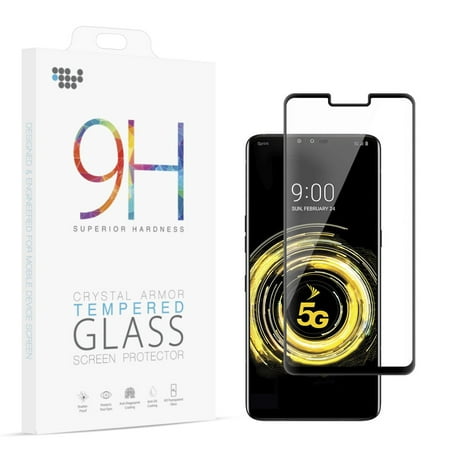 LG V50 ThinQ Tempered Glass Screen Protector 3D Curved Edgeless Tempered Glass [Full Screen Coverage] 0.2mm 9H Hardness Ultra Clear, Scratch Resistant Screen Cover for LG V50 Thinq