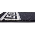 thumbnail image 4 of Custom Size Cut to Size Stair Treads Meander Greek Key Black Customize Slip Resistant Latex Backing Low Profile Stair Tread Set Of 13 (Black 13.5in x 36 in), 4 of 8