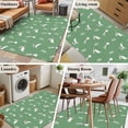 thumbnail image 5 of Green Spring Easter Area Rugs 3'x5', Washable Small Throw Rugs for Living Room Bedroom, Cute Bunny Botanical Indoor Outdoor Rug Non-Slip Low Pile Carpet Runner Reversible Floor Mats, 5 of 8