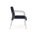 thumbnail image 3 of Pemberly Row Chaise d'Invité de Réception en Tissu Polyester Bleu Marine/argent, 3 of 5