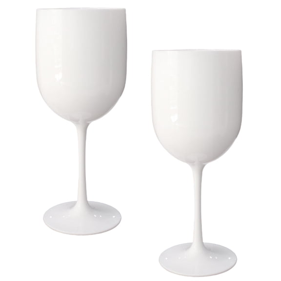 LINASHI 2Pcs 480ML Plastic Wine Cup Unbreakable Wine Vintage Style Romantic Shatterproof Wine Glasses for Party Supplies