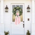 thumbnail image 4 of Wall Hangs Wreath Sash For Front Door Cotton Wreath Satin Sash Garland Ribbon Accessories WreathSash For Front Door Holiday For Wreaths Yard Doorway Indoor Outdoor Bow Bridal Shower H, 4 of 7