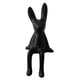 thumbnail image 3 of Figuras de conejo sentado de cerámica, esculturas de animales para estanterías de hoteles y oficinas. negro S, 3 of 9