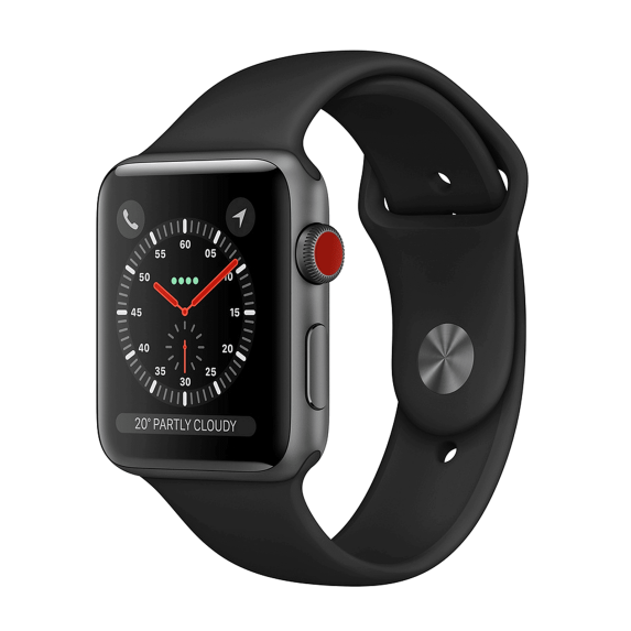 Restored Apple Watch Series 3 GPS - 38mm - Sport Band - Aluminum Case (Refurbished)