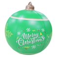 thumbnail image 1 of Bola inflable de Navidad grande de PVC, 60cm, rojo, azul, verde, amarillo, un patrón con elementos navideños, adorno de decoración al aire libre, 1 of 4