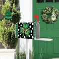 thumbnail image 5 of St. Patricks Day Mailbox Cover Magnetic Standard Size 21"x19", Shamrock Clover Polka Dot Spring Decorative Post Letter Box Wrap Decor, Plaid Farmhouse Irish Garden Yard Outdoor Decoration, 5 of 6