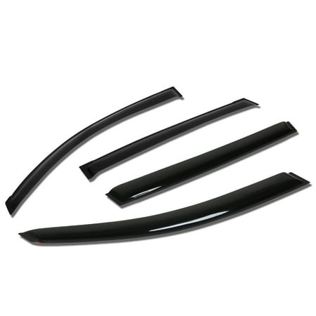 Chrysler Vent Visor For 2004 to 2008 Chrysler Pacifica CS 4pcs Window Vent Visor Deflector Rain Guard (Dark Smoke) 05 06 07 ()