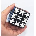thumbnail image 5 of Cubo de Rubik 3x3x3 con estructura de engranajes 3D, cubo de rompecabezas de velocidad tetraédica con diseño de mosaico integrado para juego de rompecabezas cerebral, 5 of 5