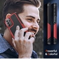 thumbnail image 6 of LEYI for Samsung Galaxy A13/ A32/ A23 5G 4G Case, Samsung A04S Case with 2 Pack Tempered Glass Screen Protectors, Heavy Duty Hard PC Textured Back Case for Samsung A13 5G 4G/ A32/ A23/ A04S, Red, 6 of 8